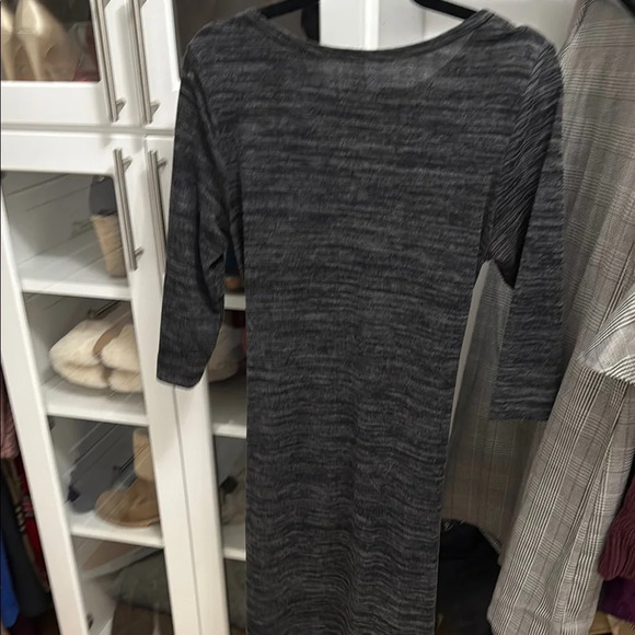 L Love Elegant Charcoal Long Sleeve Dress - Picture 4 of 4
